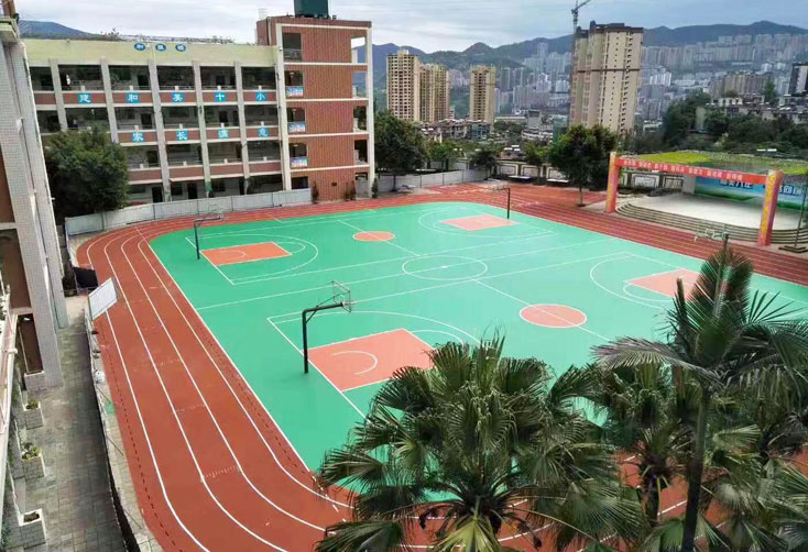 深圳龍崗幼兒園 EPDM橡膠地面